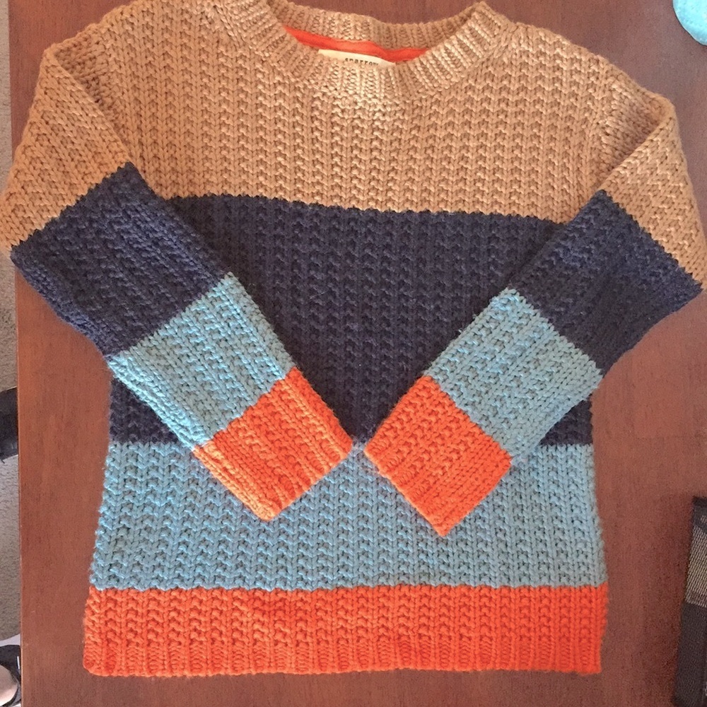 Anthropologie color block sweater